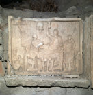 Turkey Ephesus  funerary plaque found in one of the Roman Villas